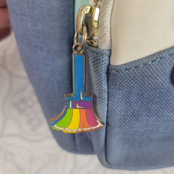 LISA FRANK LOUNGEFLY Painter Panda Heart Rainbow Backpack - Picture 14 of 15